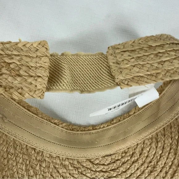 ROXY Women’s Small / Medium Always In Bloom Straw Roll Up Visor - Picture 8 of 15